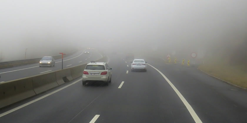 niebla densa en concucción